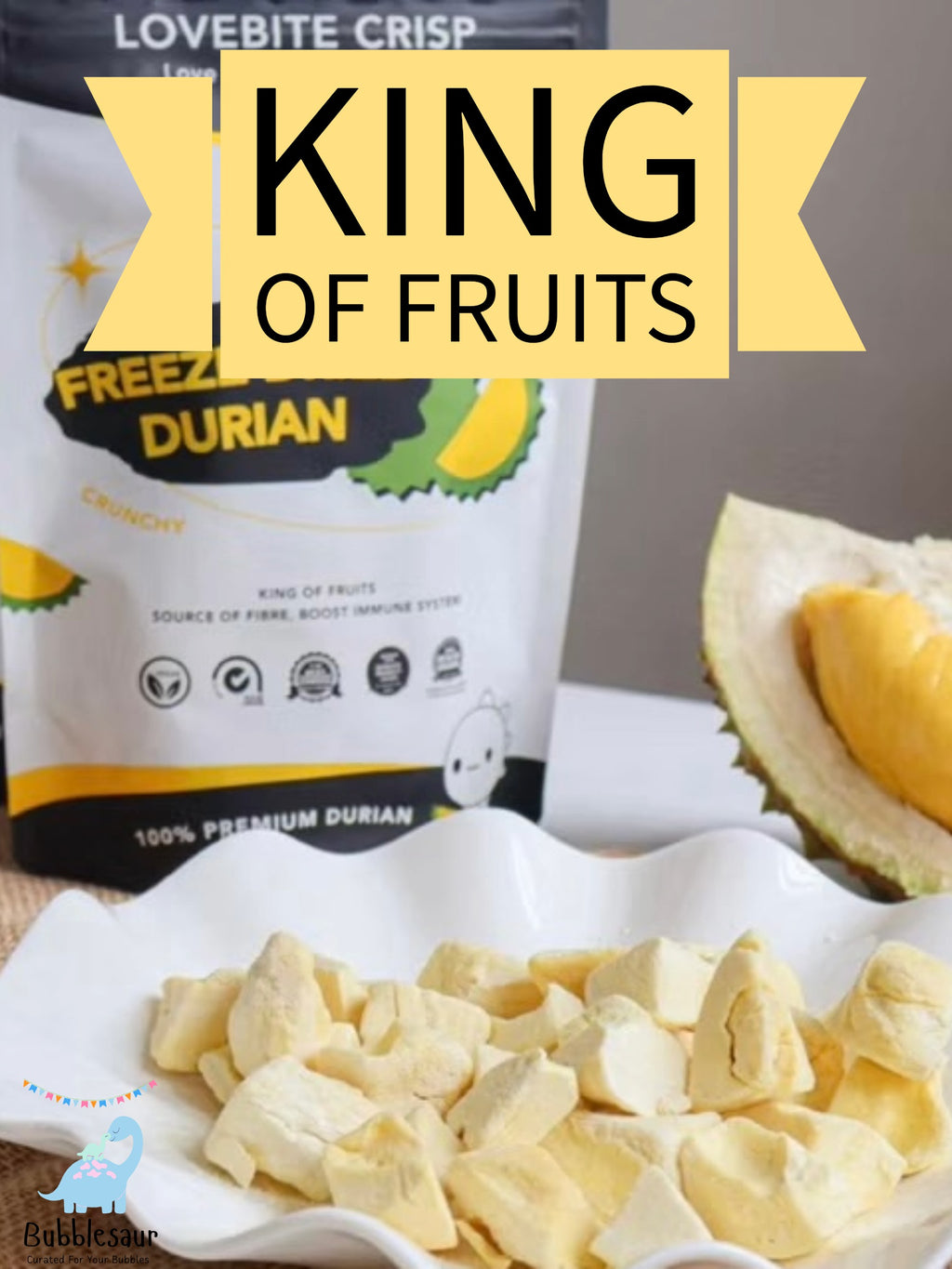 [Lovebite Crisp] Freeze Dried Durian