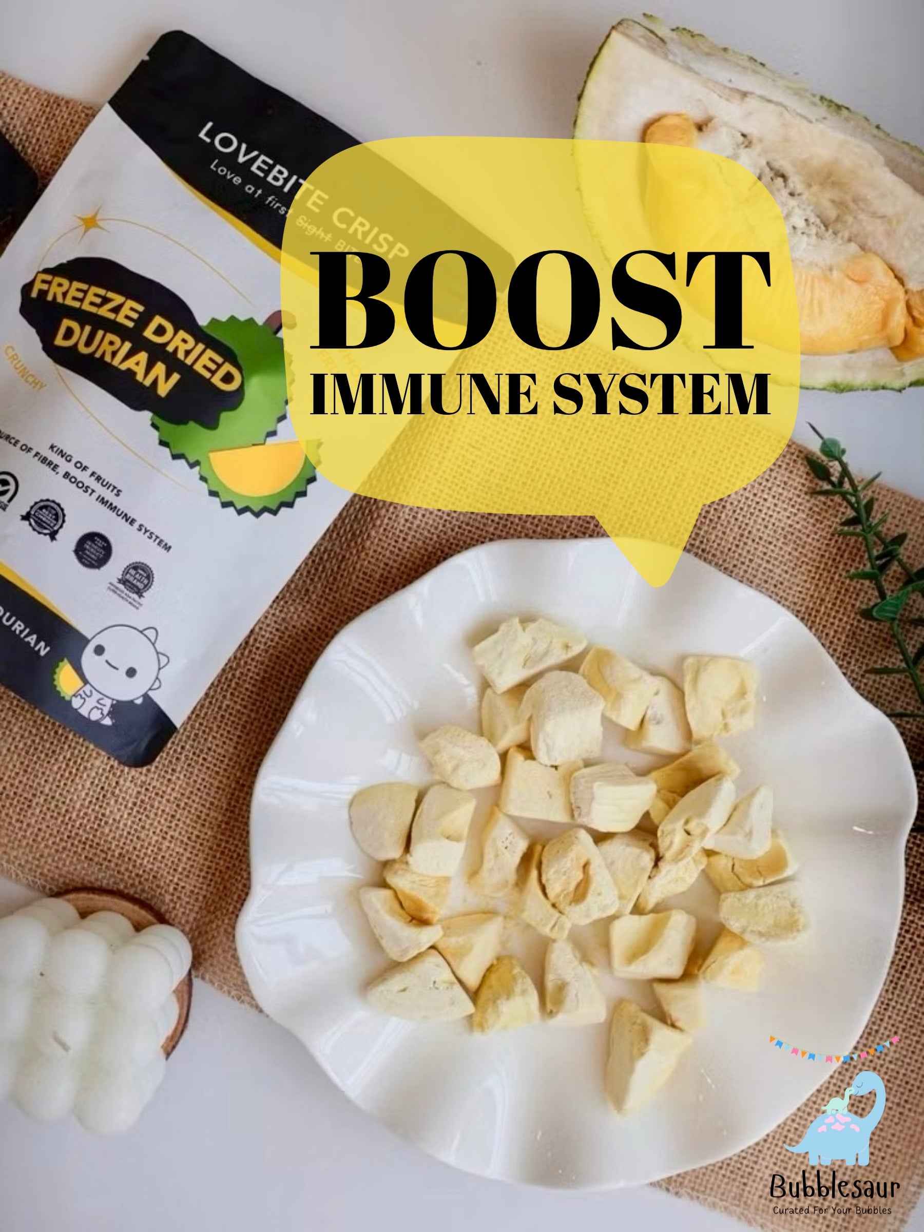 [Lovebite Crisp] Freeze Dried Durian