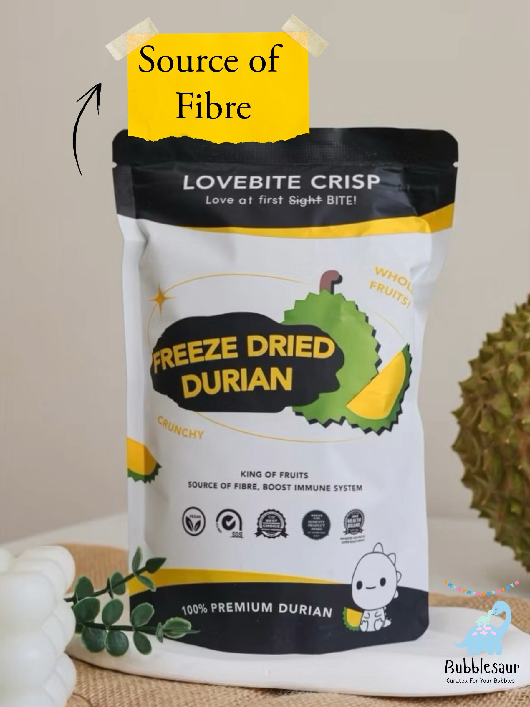 [Lovebite Crisp] Freeze Dried Durian