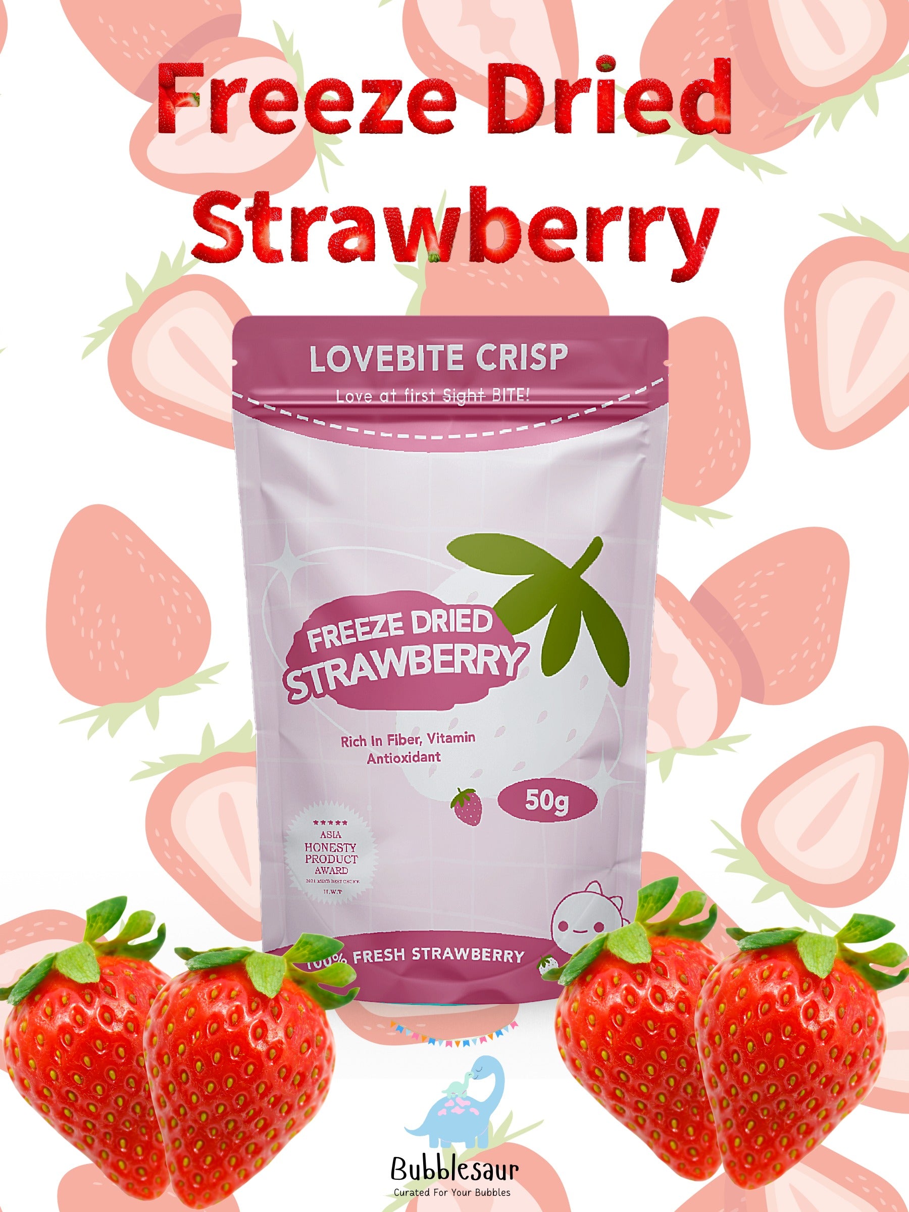 [Lovebite Crisp] Freeze Dried Strawberry