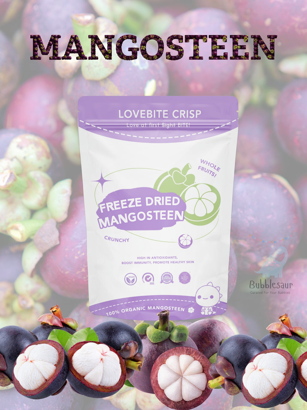 [Lovebite Crisp] Freeze Dried Mangosteen