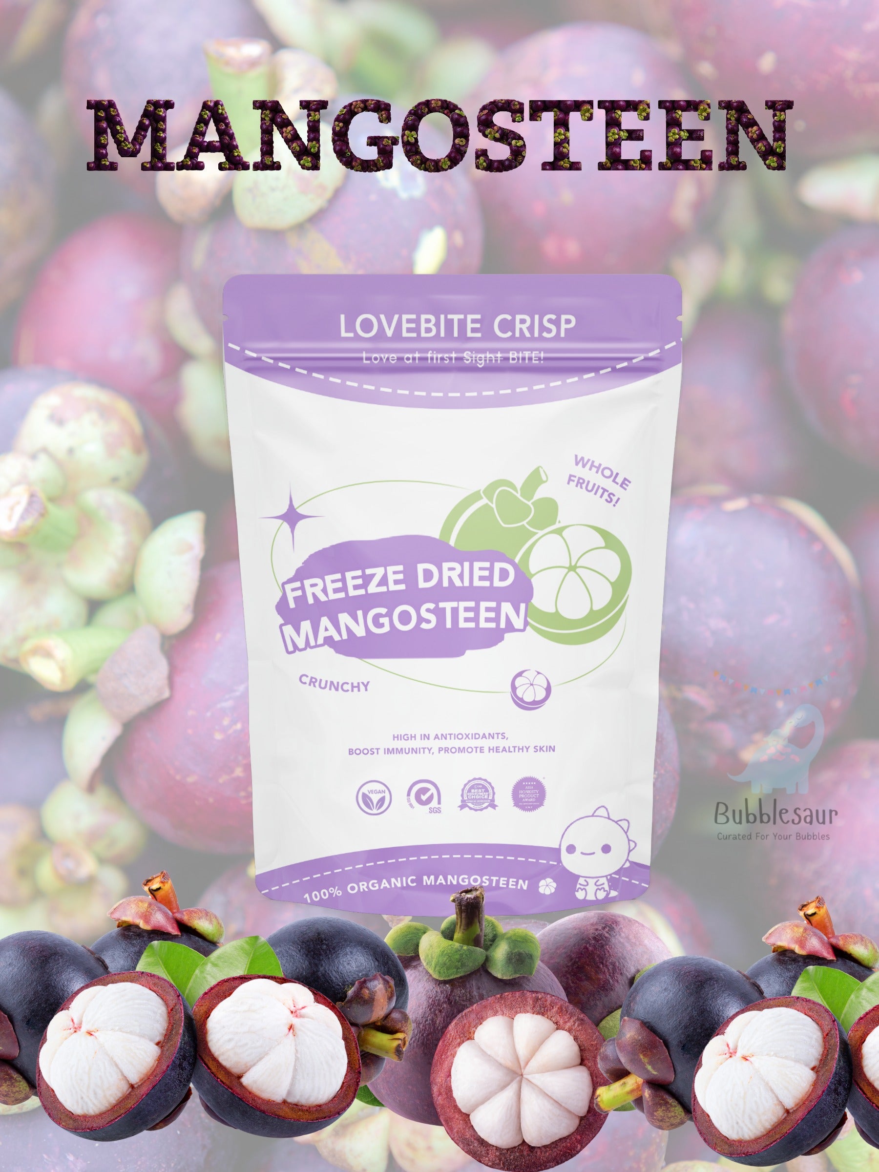 [Lovebite Crisp] Freeze Dried Mangosteen